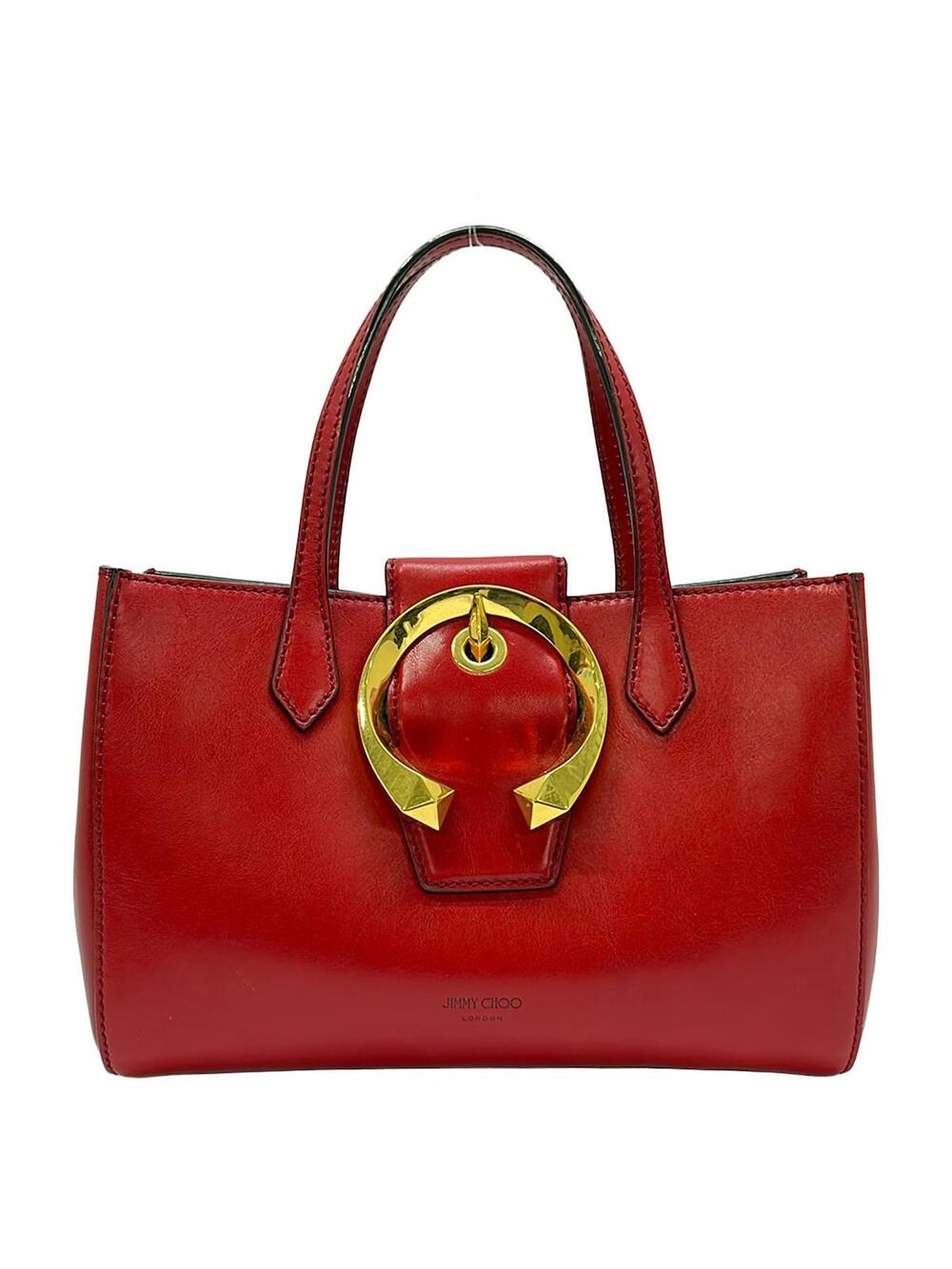 Jimmy Choo Madeline Red Leather Tote #367698J53B